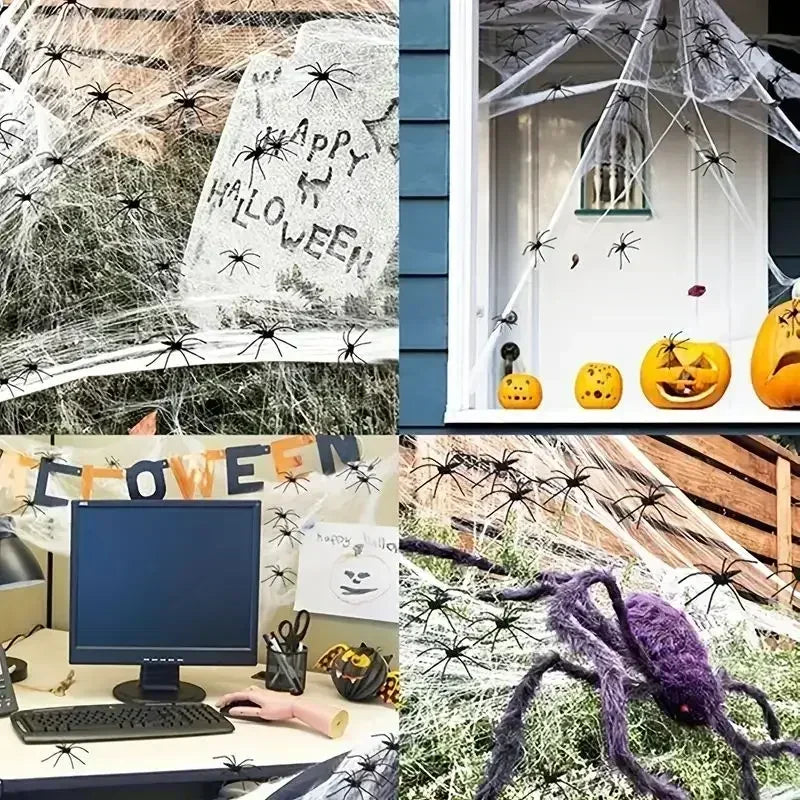 Artificial Spider Web for Halloween Decorations