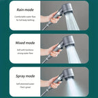4-Mode High-Pressure Handheld Filtered Shower Head