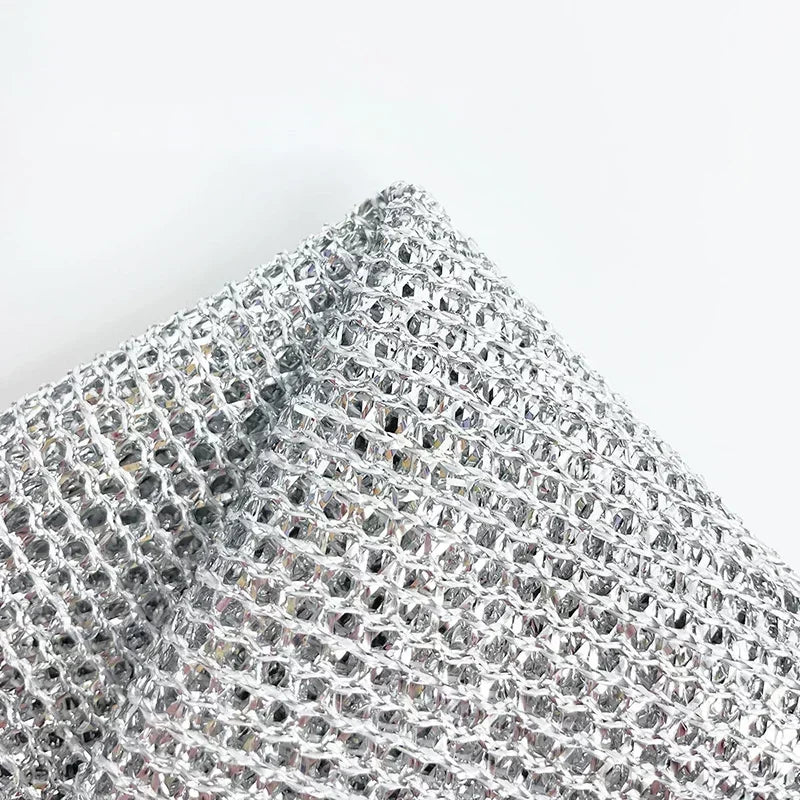 Double-Sided Non-Stick Silver Wire Kitchen Cleaning Cloth - 8