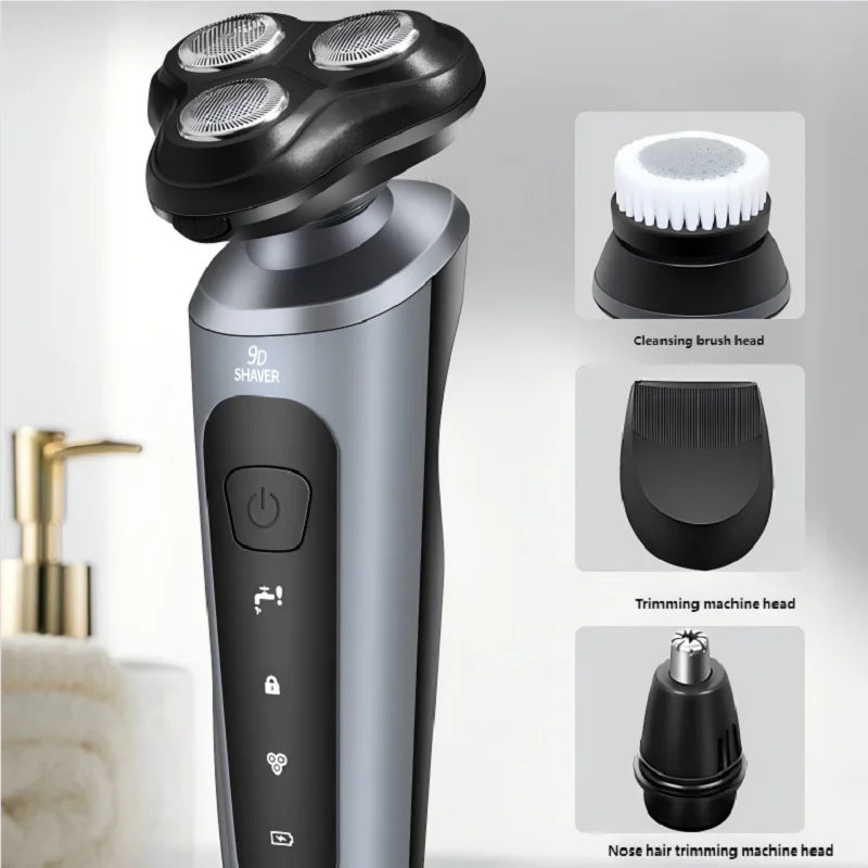 Rechargeable Electric Shaver for Men Wet and Dry Beard Razor