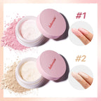 Matte Pink Loose Setting Powder for Oil Control and Pore Blurring