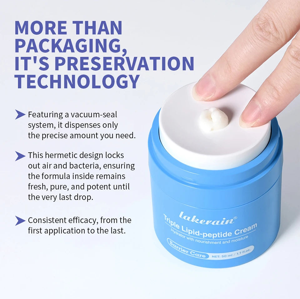 Triple Lipid Peptide Moisturizing Cream for Dry and Sensitive Skin