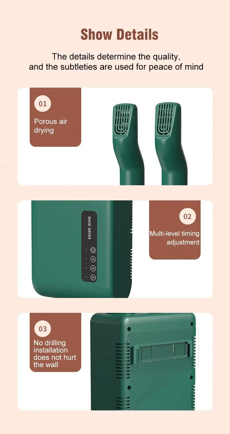 Electric Shoe and Boot Dryer with Deodorizer