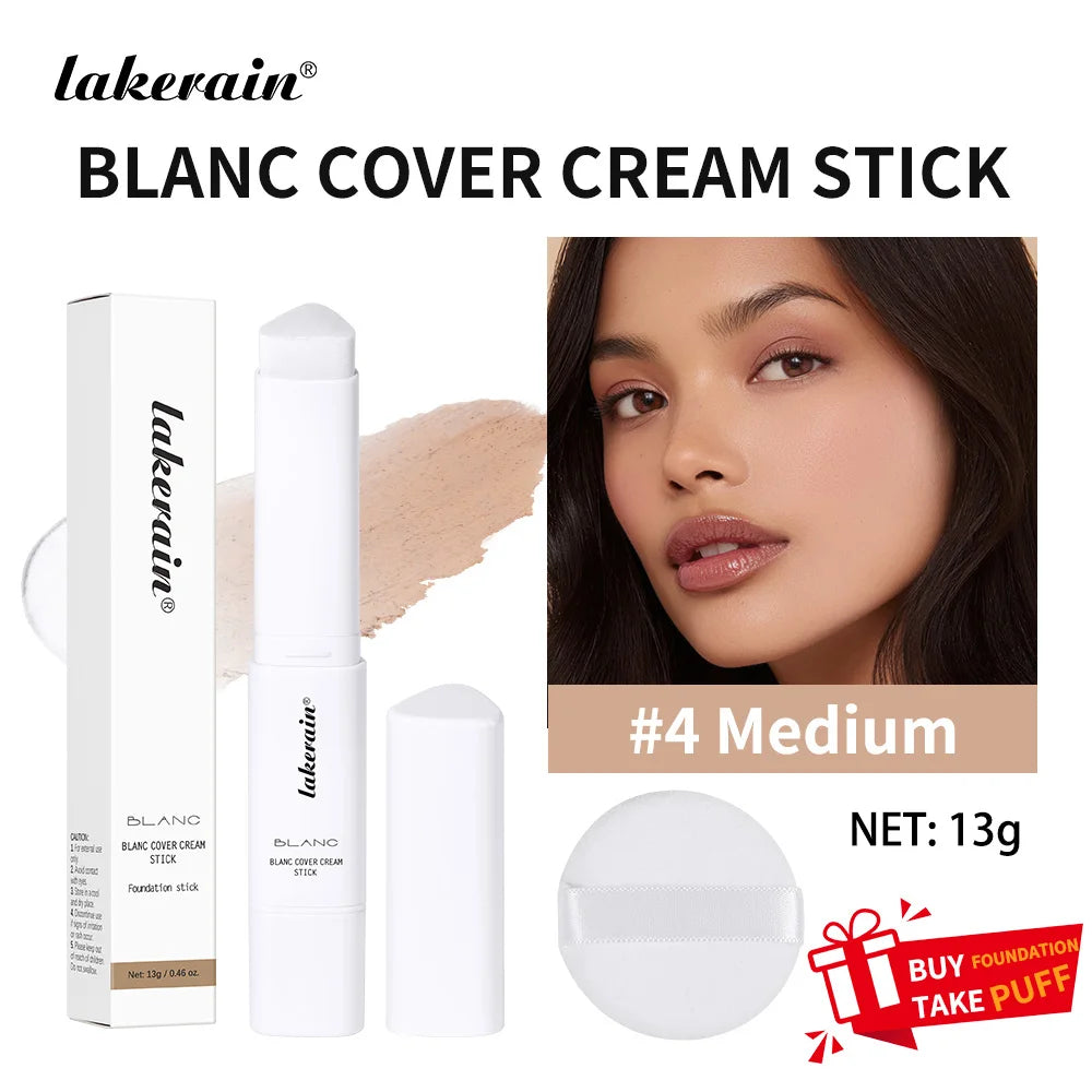 Color-Changing Foundation Stick with Built-in Blending Brush