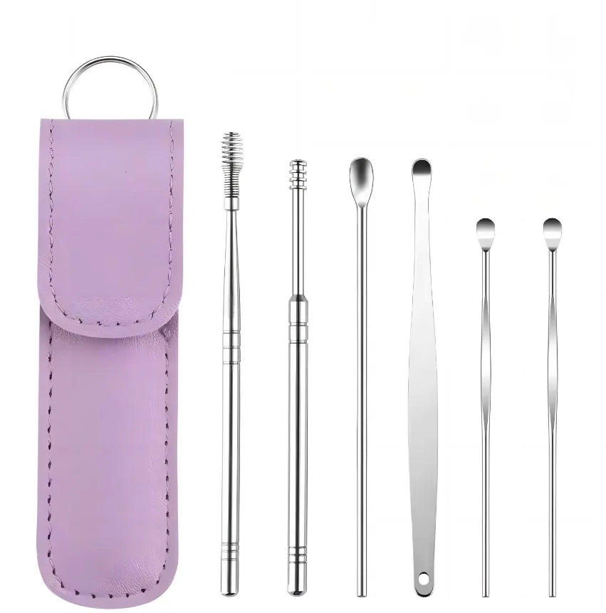 Stainless Steel Ear Wax Removal Tool Kit with Travel Case - 21