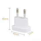 US to EU Power Plug Travel Adapter