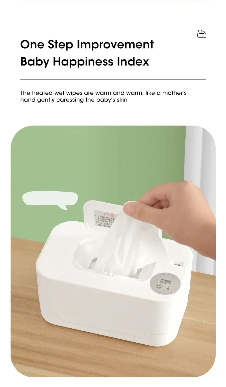 Portable Baby Wipe Warmer with LED Temperature Display - 9