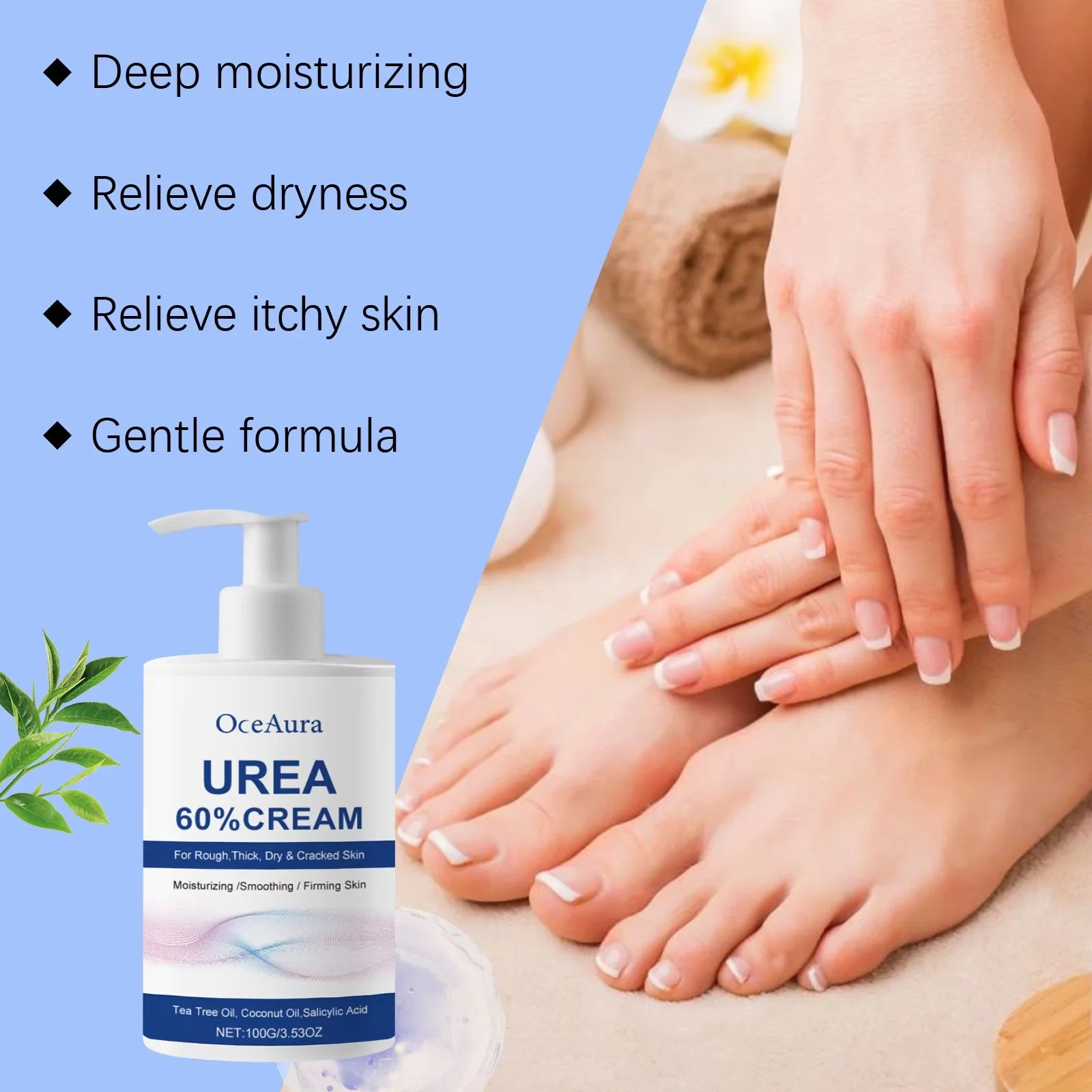 60% Urea Moisturizing Cream for Cracked Heels and Dry Skin - 2