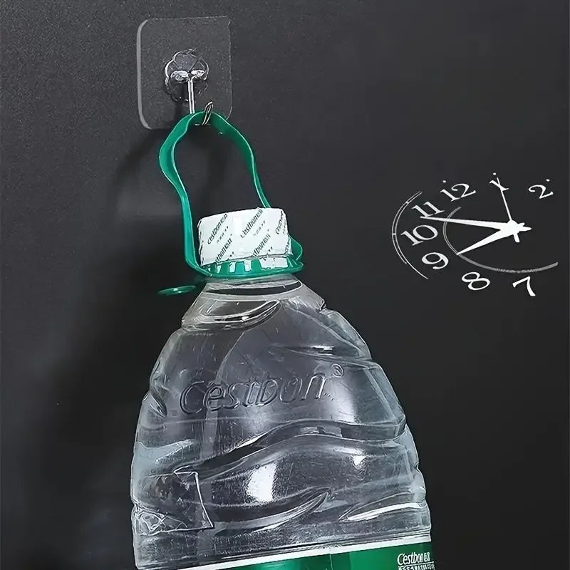 Transparent Self-Adhesive Heavy Duty Wall Hooks - 10