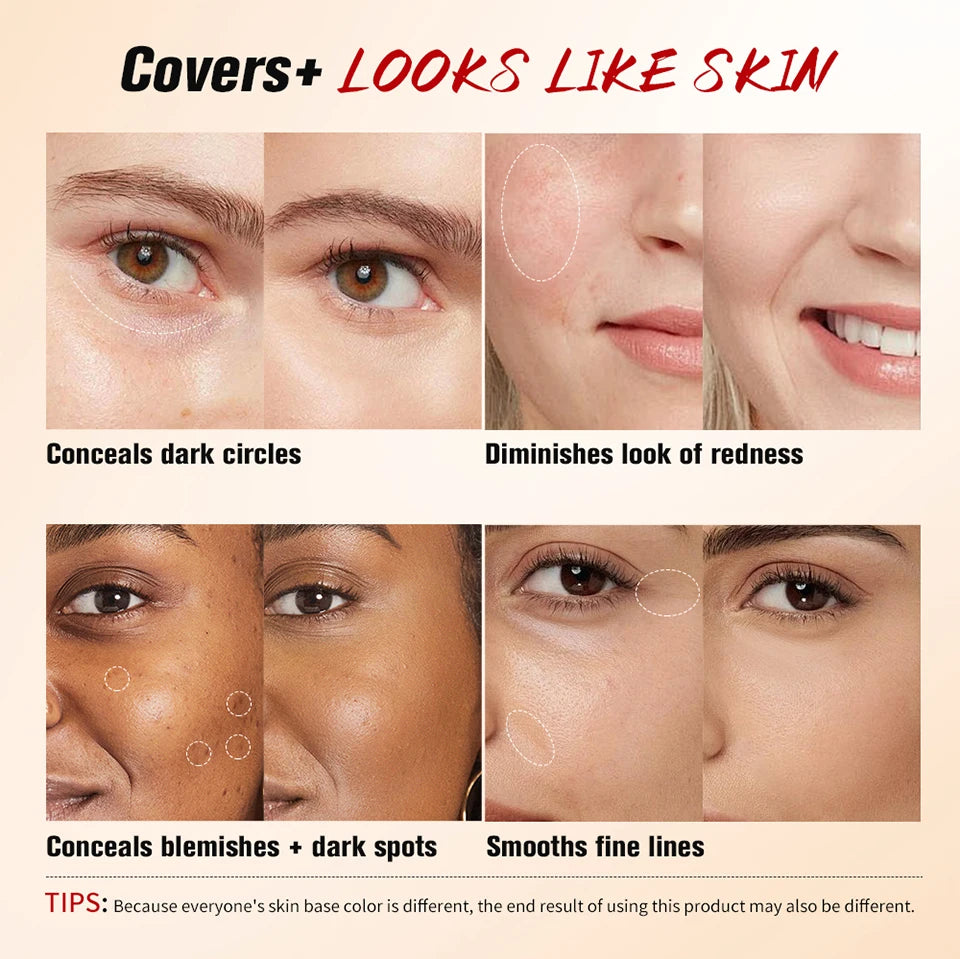 2-in-1 Liquid and Stick Blurring Concealer for Full Face Coverage