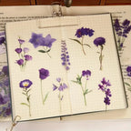 40-Piece Floral Sticker Set for Scrapbooking and Journaling