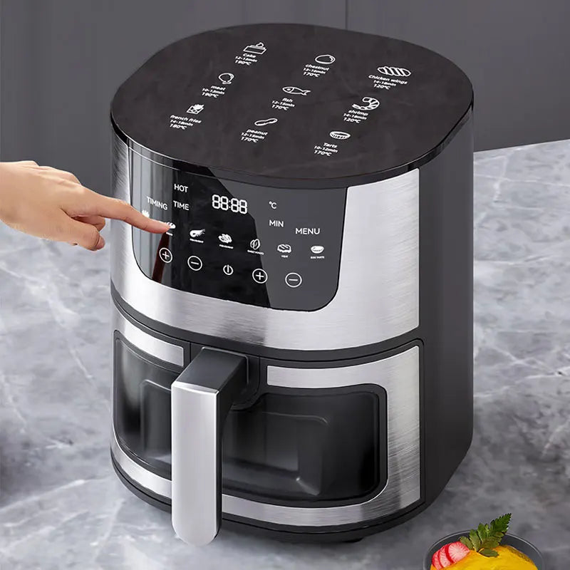 4.5L Stainless Steel Digital Oil-Free Air Fryer