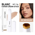 Color-Changing Foundation Stick with Built-in Blending Brush