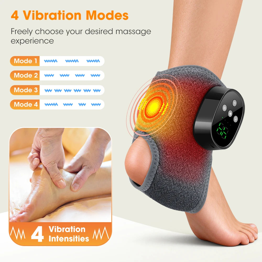 Heated Ankle Massager with Vibration Therapy - 9