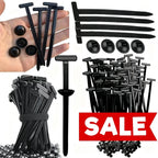 Heavy Duty Automotive Cable Tie Fasteners with Locking Clips