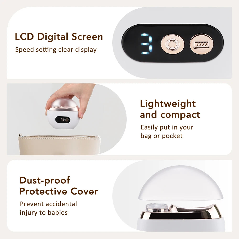 Electric 2-in-1 Automatic Nail Clipper and Trimmer