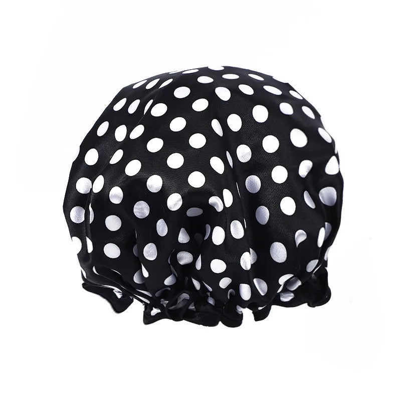 Waterproof Elastic Shower Cap for Hair Protection - 7