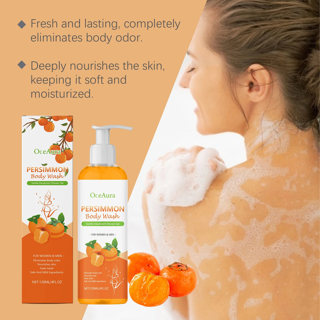 Persimmon Body Odor Eliminating and Moisturizing Shower Gel