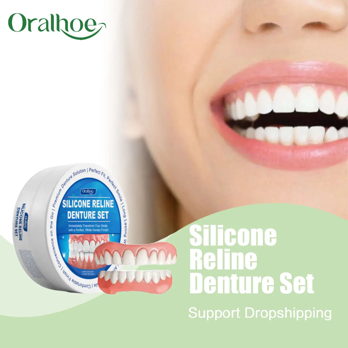 Flexible Silicone Denture Reline and Temporary Repair Kit