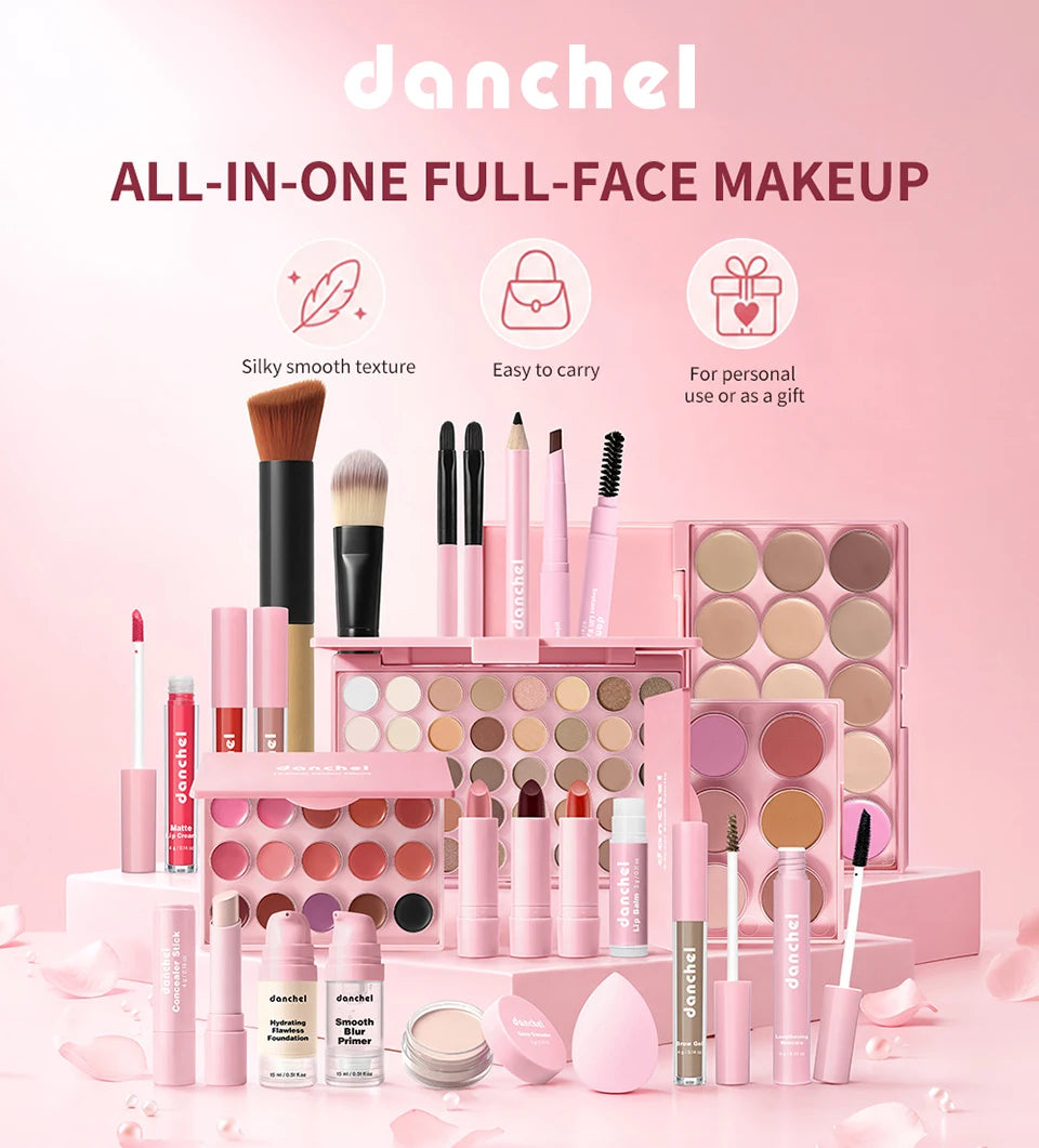 All-in-One Professional Makeup Set for Beginners and Travel