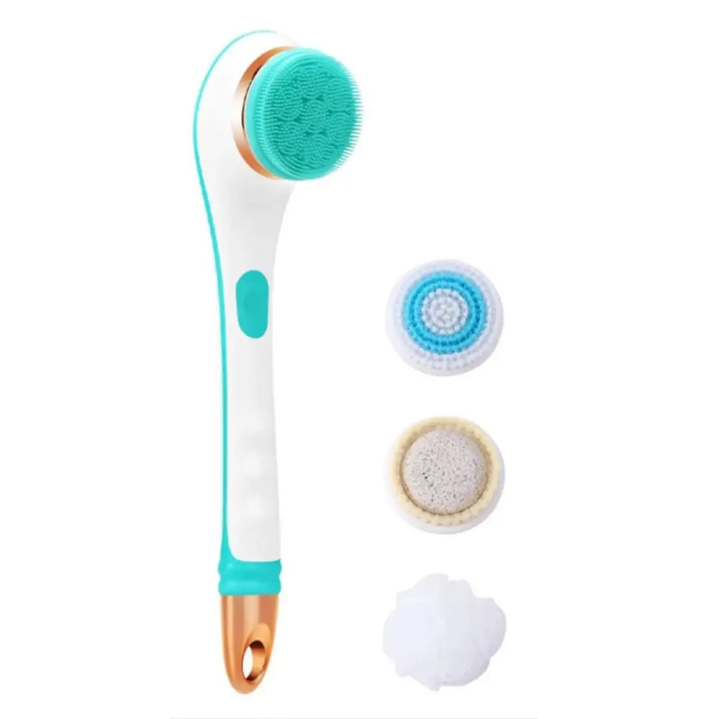 Electric Rechargeable Long Handle Body Scrubbing & Exfoliating Brush