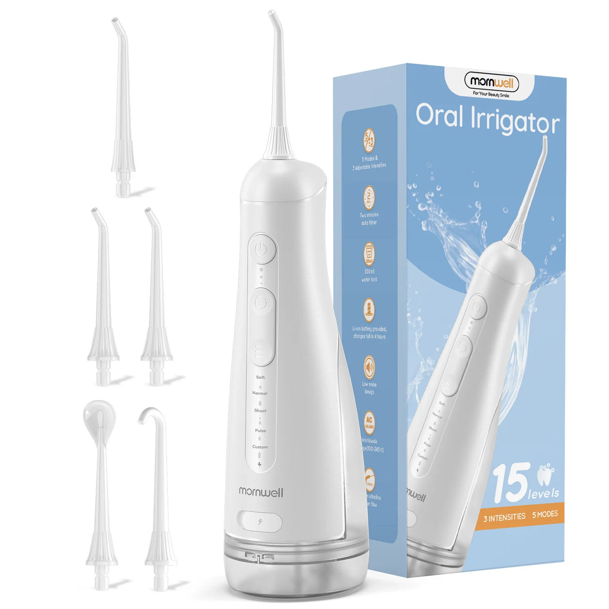 Portable Electric Cordless Water Flosser for Teeth Cleaning