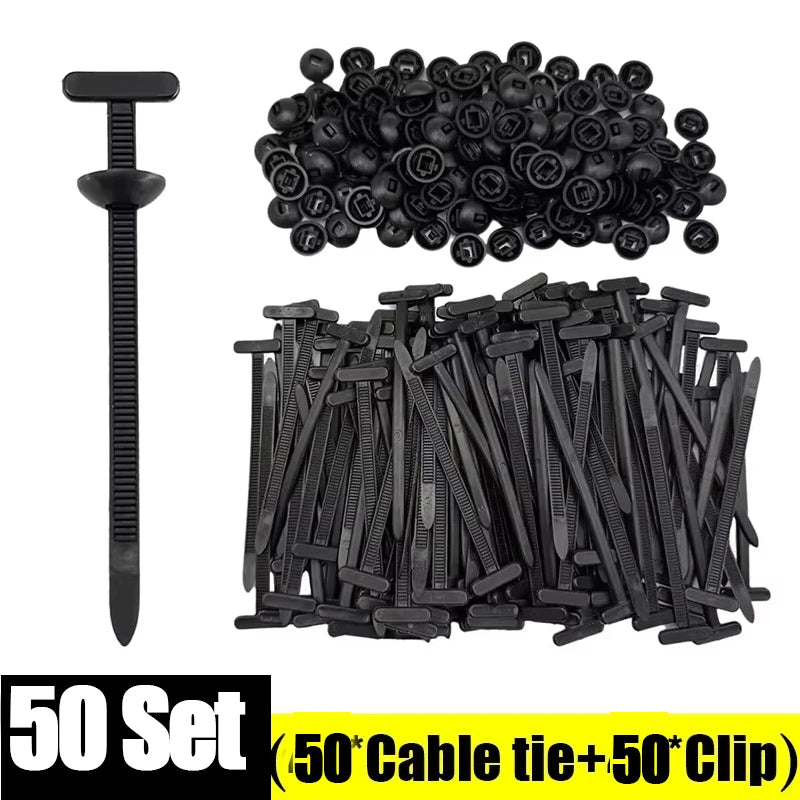 Push Mount Cable Ties for Automotive Wire Management