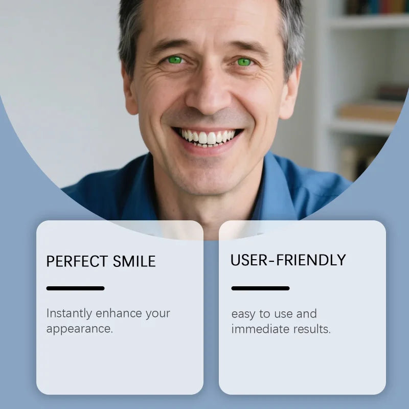 Temporary Realistic Denture Set for Instant Smile Transformation