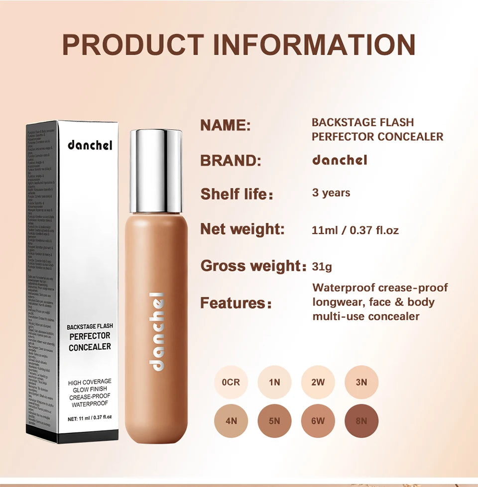 Full Coverage Waterproof Liquid Concealer for Dark Circles