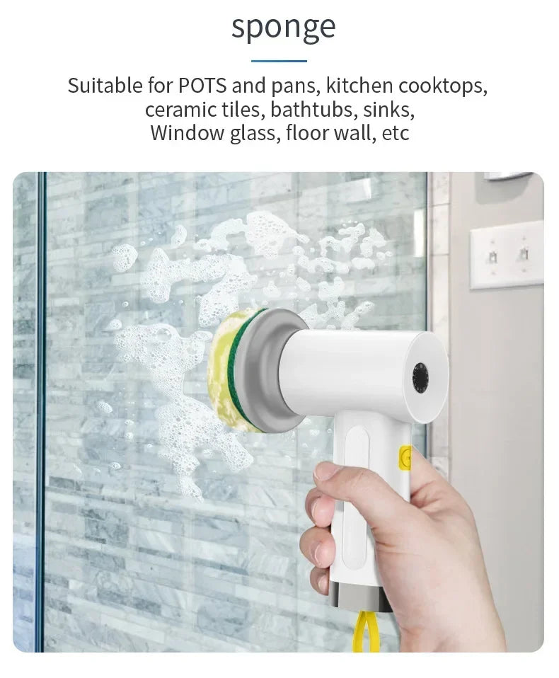 4-in-1 Electric Handheld Power Scrubber for Household Cleaning - 15