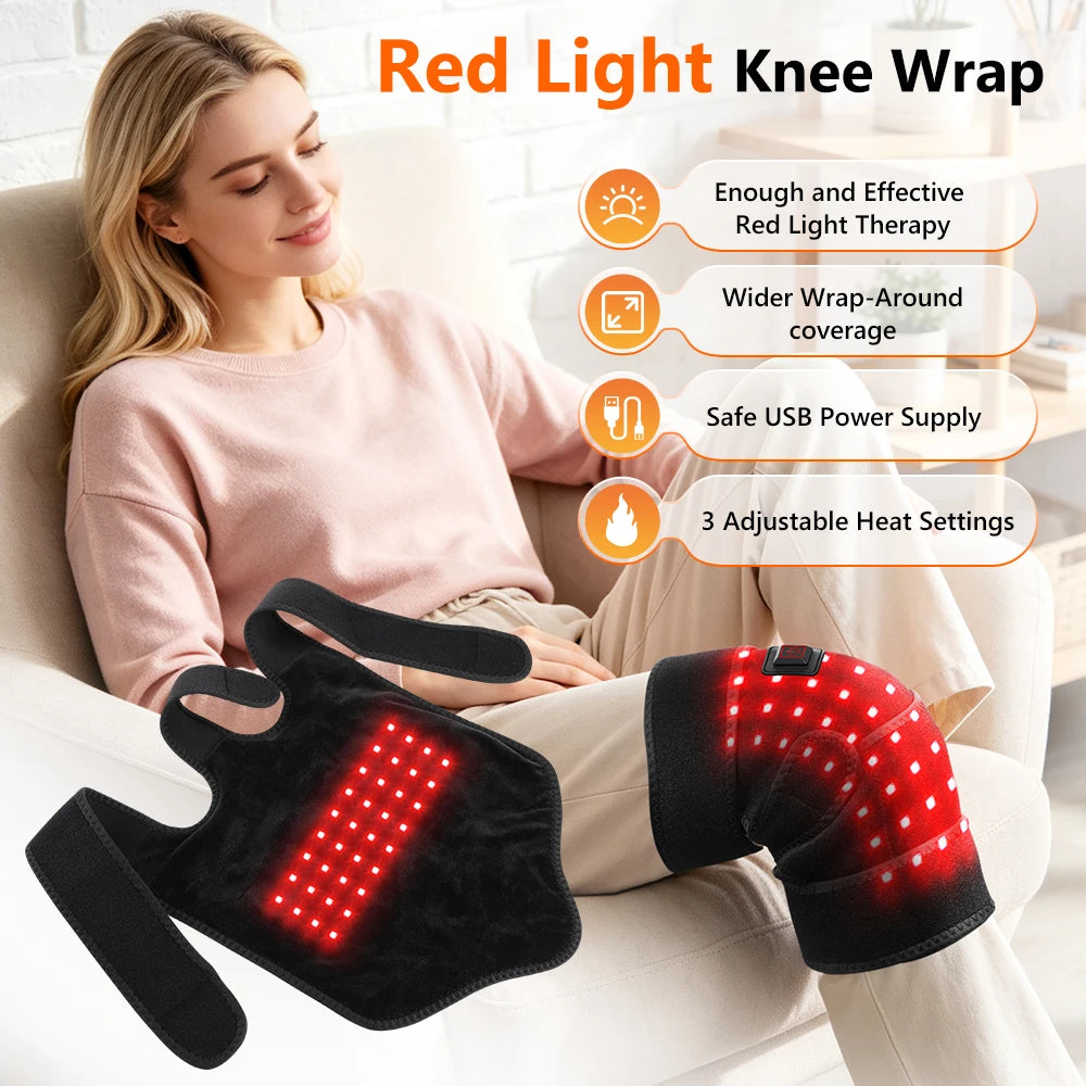 Red Light Therapy Heated Knee Wrap