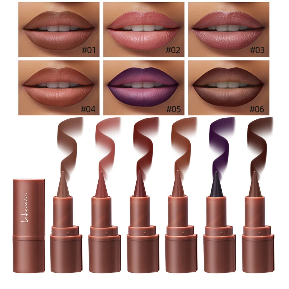 2-in-1 Waterproof Matte Lip Liner and Lipstick Crayon