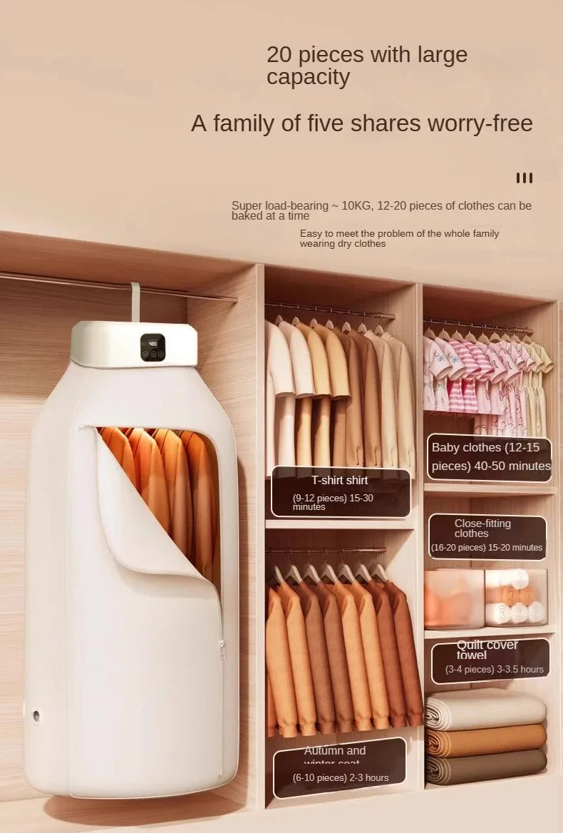 Portable Electric Clothes Dryer with Remote Control - 25