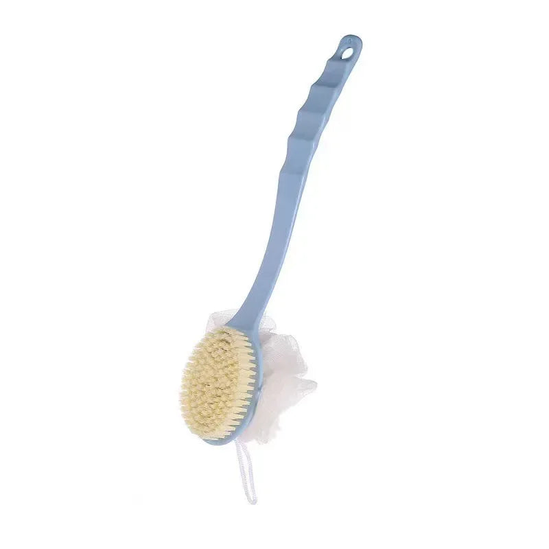 2-in-1 Long Handle Exfoliating Bath Brush and Shower Scrubber - 19