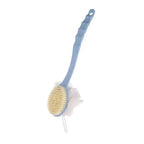 2-in-1 Long Handle Exfoliating Bath Brush and Shower Scrubber