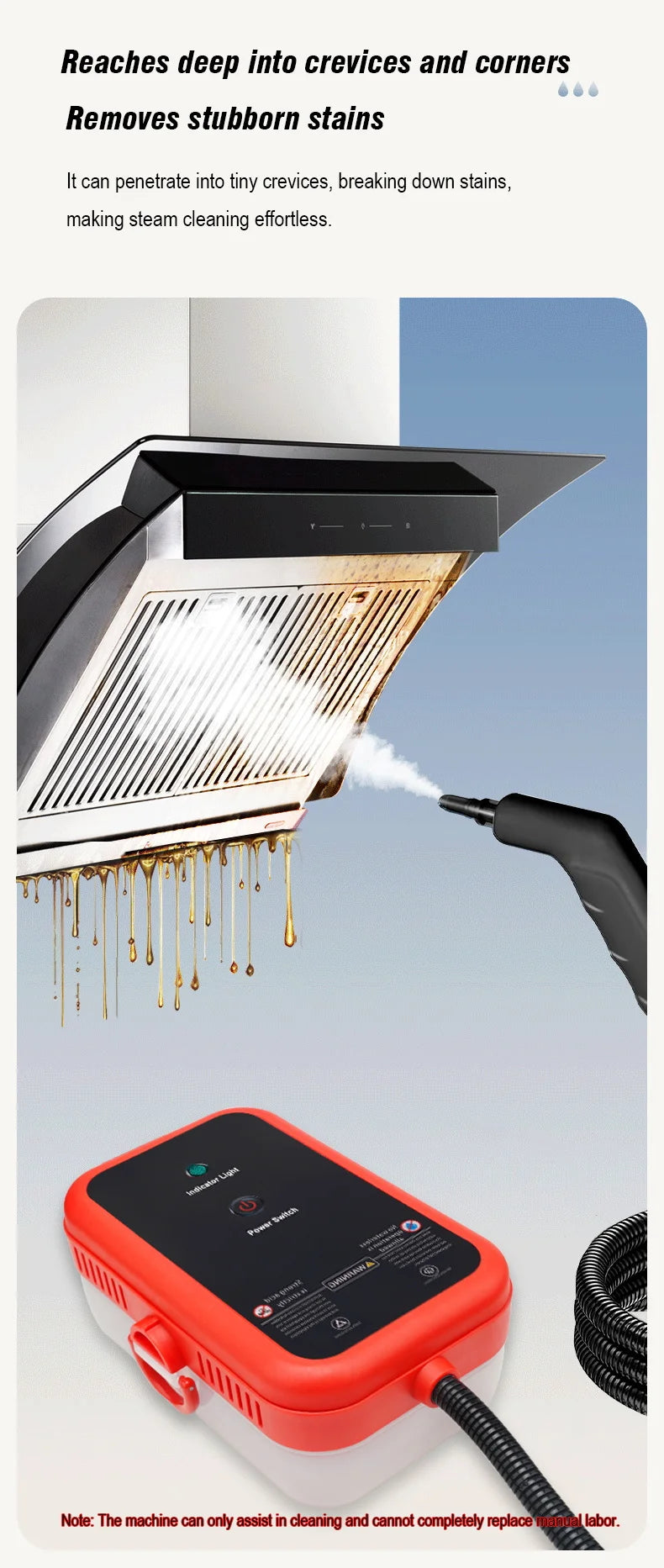 Handheld High Pressure Steam Cleaner for Home and Car