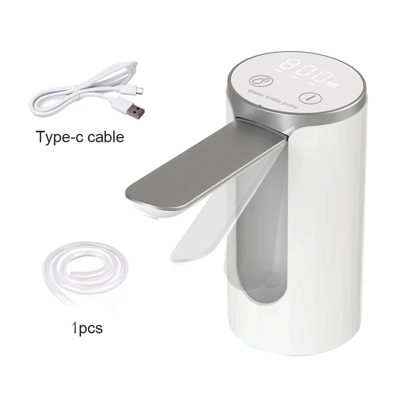 Automatic Rechargeable Electric Water Bottle Pump with Digital Display
