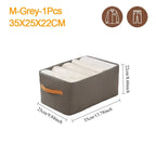 Foldable Fabric Clothing and Closet Organizer Storage Box