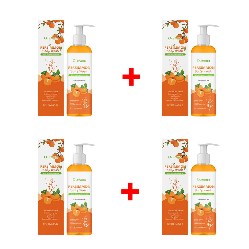Persimmon Body Odor Eliminating and Moisturizing Shower Gel