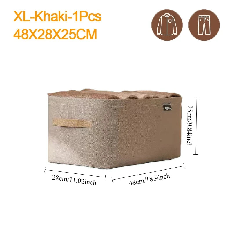 Foldable Fabric Clothing and Closet Organizer Storage Box - 29