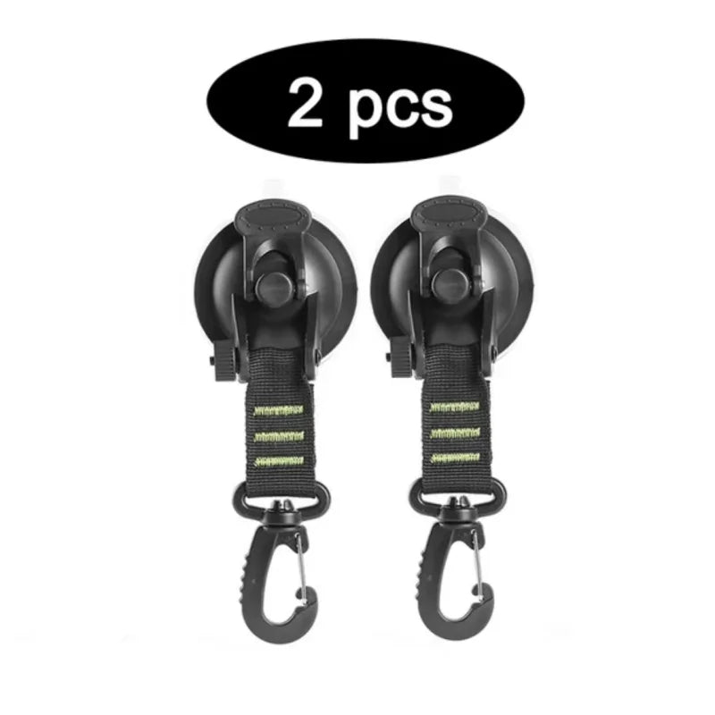 Heavy-Duty Suction Cup Anchor Hooks for Camping and Travel - 10
