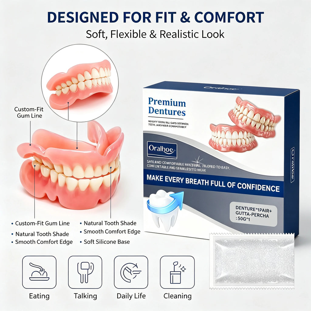 Comfort Fit Snap-On Dentures for Natural Smile