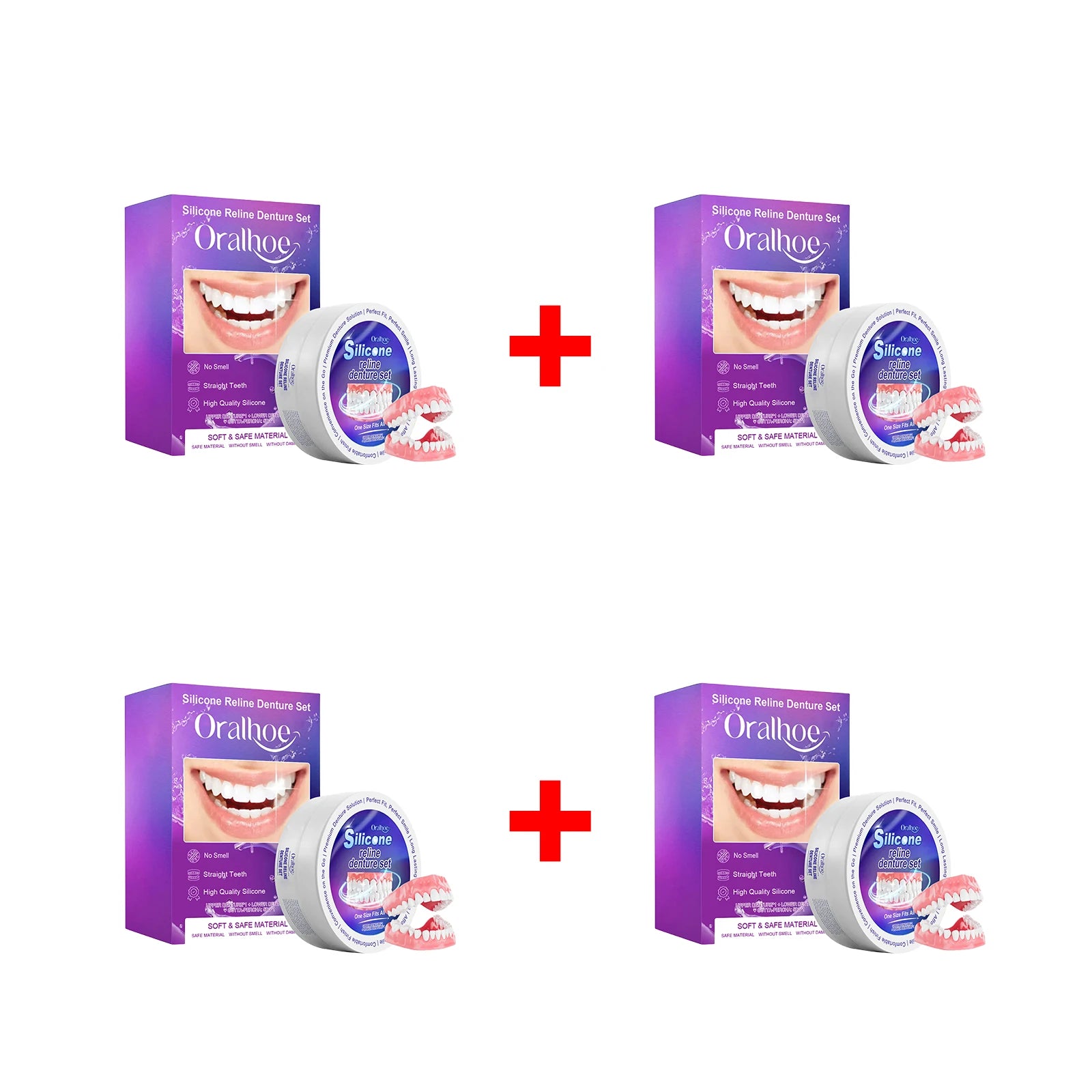 Silicone Reline Denture Set for Natural Smile and Comfortable Fit - 16