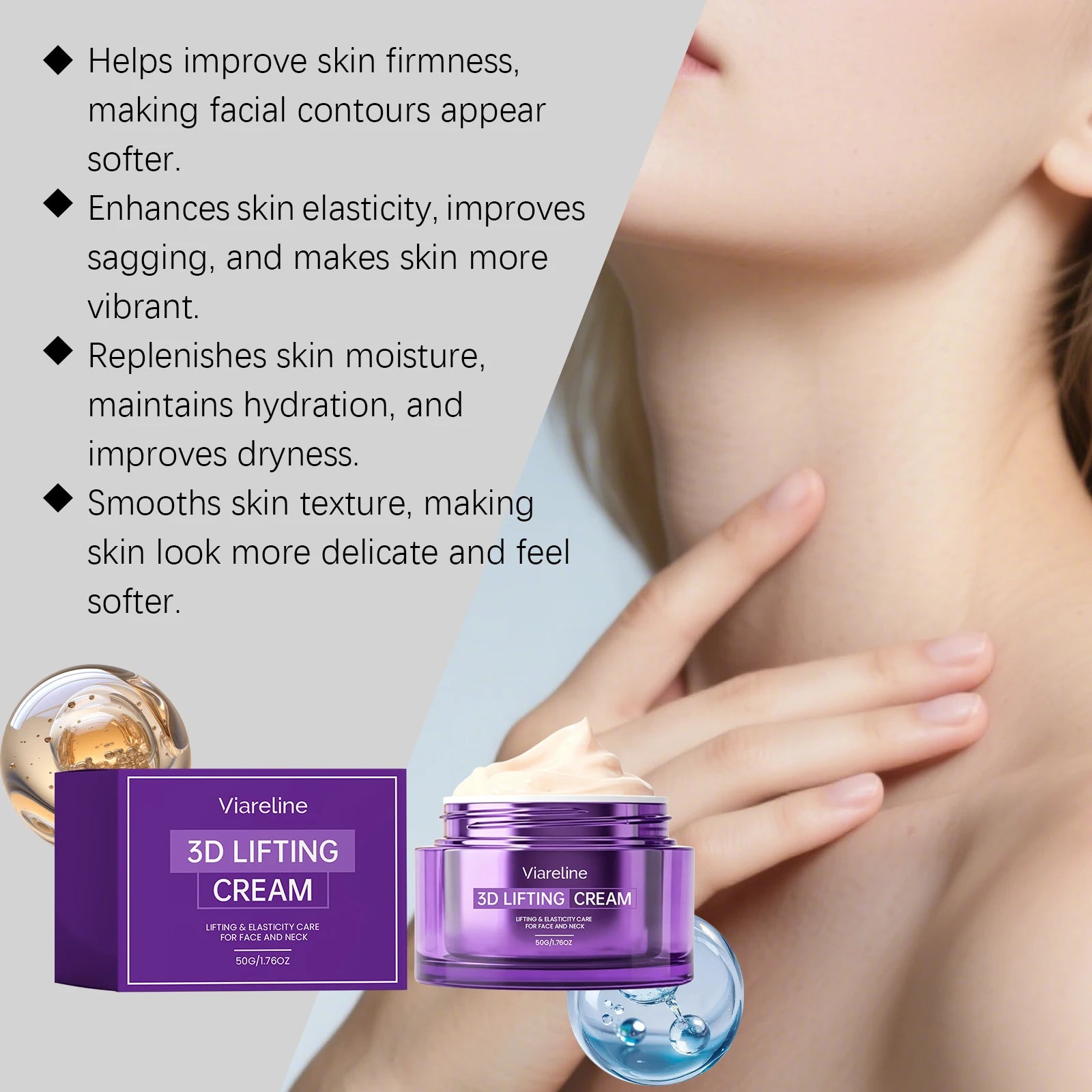3D Face and Neck Lifting Firming Cream - 6