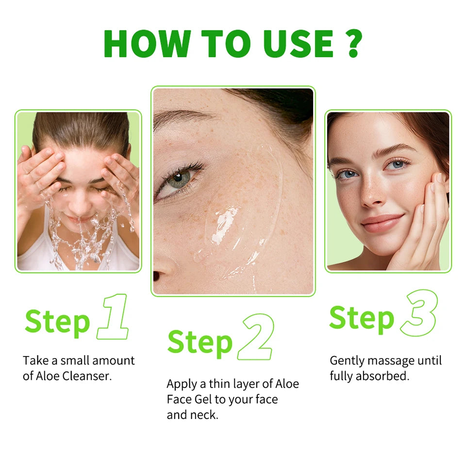 Soothing Aloe Vera Moisturizing Gel for Face and Skin - 16