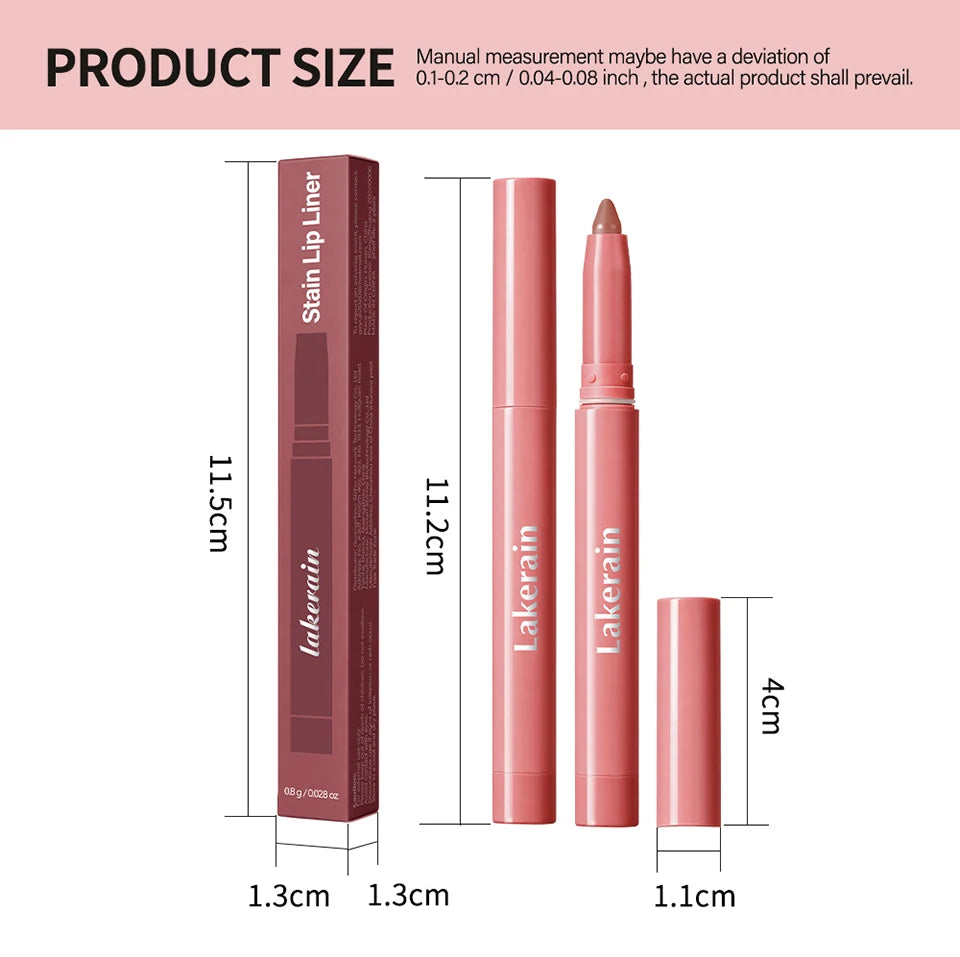 Waterproof Long-Lasting Matte Lip Liner Pencil - 18