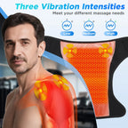 Wireless Heated Shoulder Massager with Vibration and App Control
