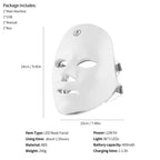 7-Color Rechargeable LED Facial Mask for Skin Rejuvenation