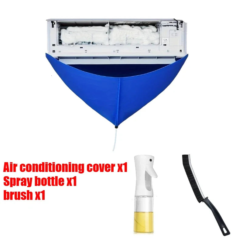 Waterproof Air Conditioner Cleaning Cover for Wall Units