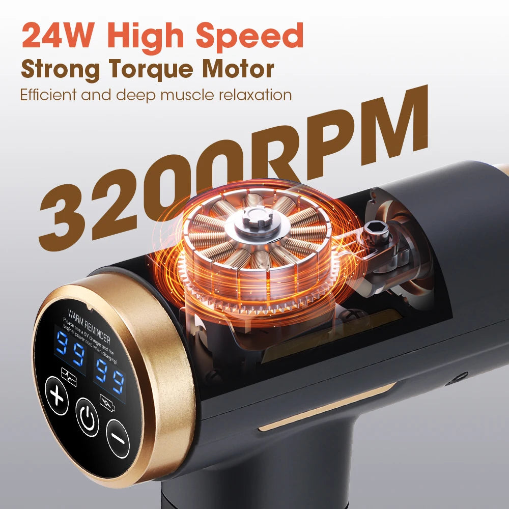 Professional Deep Tissue Percussion Muscle Massage Gun